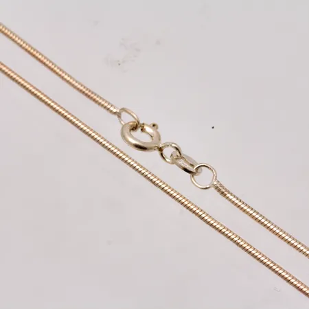 Kedja i silver, 44cm, Ormlänk, bredd 1,1mm, 925/1000, vikt 5,39g.