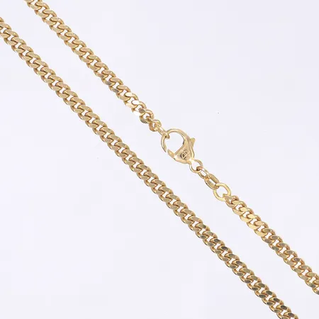 Halskedja, Pansar, Balestra, längd 47, bredd 4mm, 18K Vikt: 25,5 g