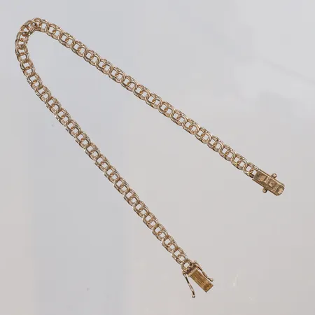 Armband Bismarck, längd 18,5cm, bredd 4mm, 18K Vikt: 5,5 g