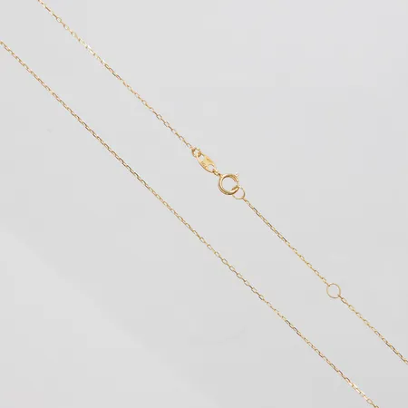 Kedja, Ankar, längd: 42+45cm, bredd: 0,8mm, 18K Vikt: 1 g