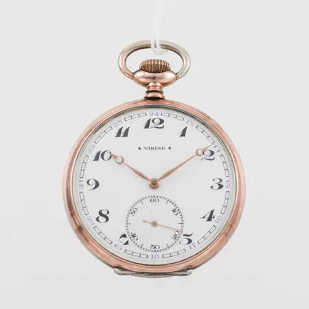 Fickur Viking, tickar igång men ej funktionstestad, diameter ca 5 cm, silver.