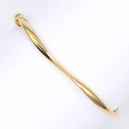 Armband öppningsbart, GHA, Ø60mm, bredd 3mm, 18K  Vikt: 6,4 g