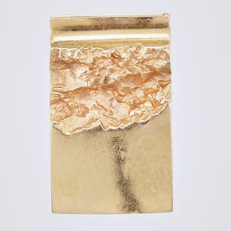 Hänge, BEH Bengt Hallberg Guldsmeds AB 1984, längd ca 19mm, bredd ca 11mm, 18K Vikt: 3,4 g