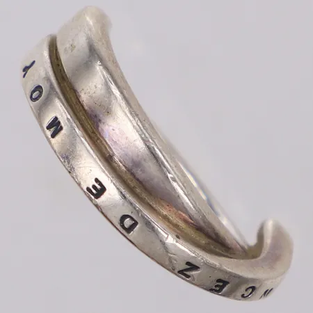 Ring, Pencez De Moy, Efva Attling, stl 17¼, bredd 3,6-7,3mm, silver 925/1000 Vikt: 9,3 g