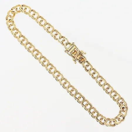 Armband Bismarck, 18cm, bredd 4,5mm, 18K. Vikt: 7,9 g