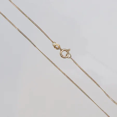 Kedja Pansar 42cm bredd 1mm, 18K Vikt: 1,9 g