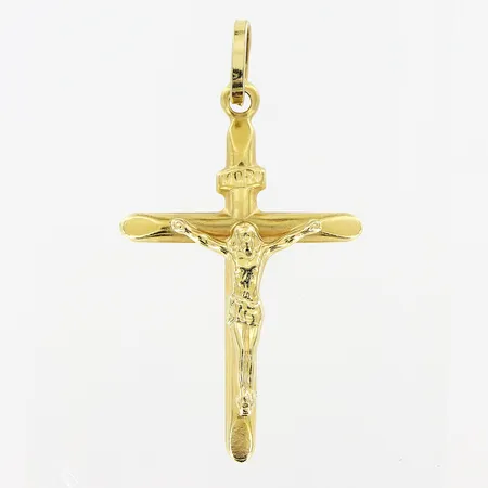 Hänge, krucifix, 21x37mm, 18K Vikt: 1,1 g