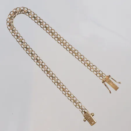 Armband X-länk, längd 19cm, bredd 5mm, 18K Vikt: 6,6 g