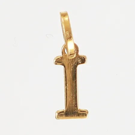 Hänge Bokstav "I", 2x12mm, 18K Vikt: 0,1 g