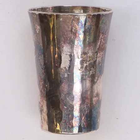 Bägare, höjd 7cm, handarbete, Eric Löfman, Markströms Guldsmeds Ab, år 1977, silver 830/1000 Vikt: 56,7 g