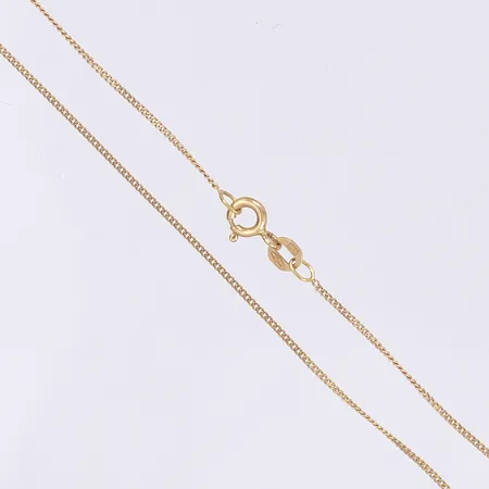 Halskedja pansar, 43cm, bredd 1mm, 18K Vikt: 1,7 g