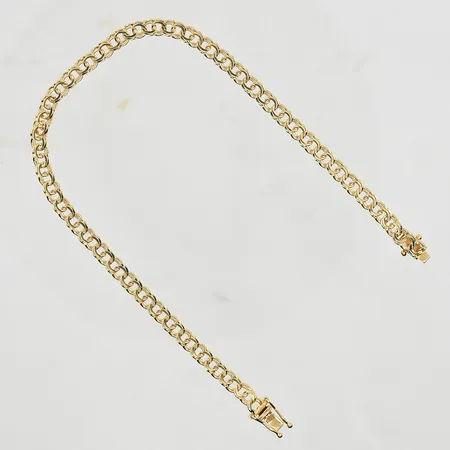 Armband Bismarck, längd 20½ cm, bredd 4 mm, 18K. Vikt: 5,7 g