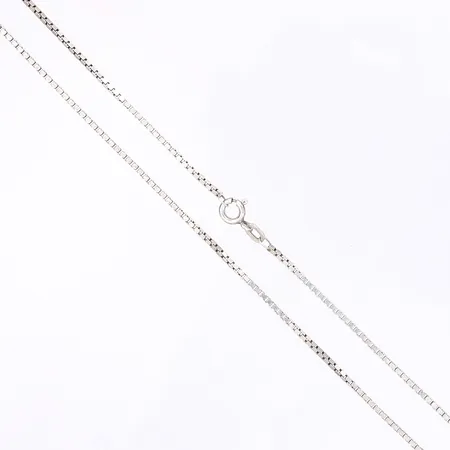 Kedja, Venezia, längd 50, bredd 2mm, SSÄ (Iduna/Guldfynd, före 2004), silver 925/1000 Vikt: 5,8 g