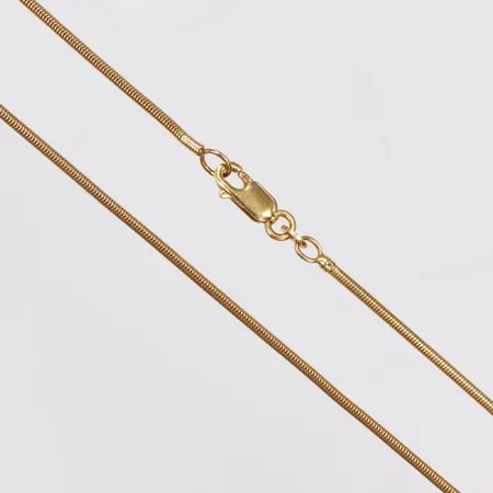 Kedja, Ormlänk, 41cm, bredd 1,7mm, 18K  Vikt: 10,5 g