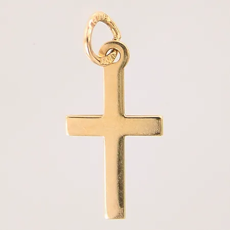 Hänge, kors, 20x9mm, 18K  Vikt: 0,4 g