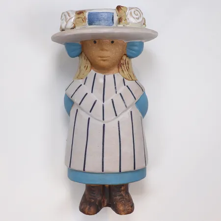 Figurin "Victoria" design: Lisa Larson, Gustavsberg, ur serien "Sekelskifte", ej signera, märkt Victoria,  höjd: ca 19cm