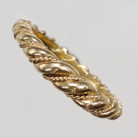 Ring, stl 18¾, bredd 3,5-4,5mm, GUW, 18K  Vikt: 5,2 g