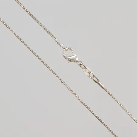 Kedja, ormlänk, 61,5cm, bredd: 1,2mm, 925/1000 silver, 5,0g.