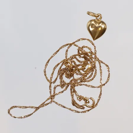 Halskedja, hänge, defekt, 18K Vikt: 2,4 g