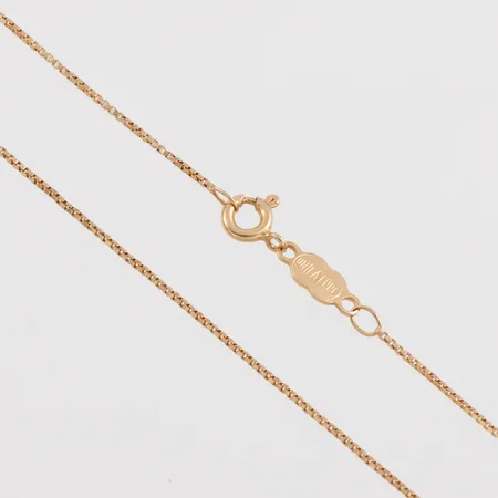 Collier Venezia, längd ca 42 cm, bredd 0.9 mm, 18k. Vikt: 2,7 g