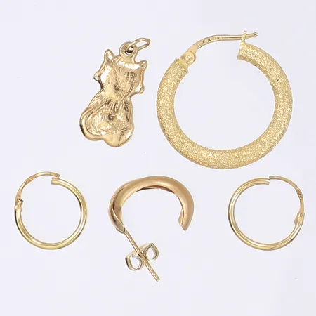 Diverse guld defekt 18K Vikt: 3 g