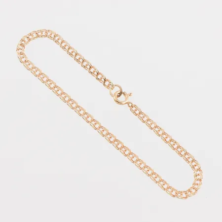 Armband Bismarck, Svedbom Köping, längd ca 18 cm, bredd 3.1 mm, 18k. Vikt: 3,2 g