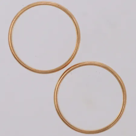 2 Ringar, gravyr, 18K  Vikt: 6,7 g