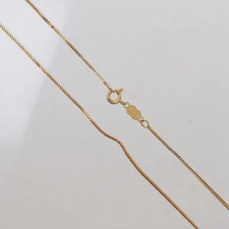 Kedja, längd 60cm, bredd 1,1mm, bucklor, 18K Vikt: 6,2 g