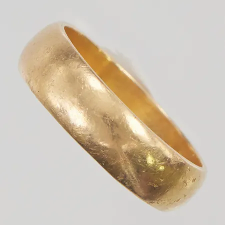 Ring, slät, Ø20½, bredd: 6,5mm, 21K, 9,9g.
