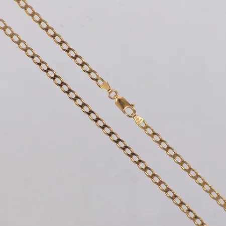 Kedja Pansar, längd 52cm, bredd 3mm, gles modell, 18K  Vikt: 8,3 g