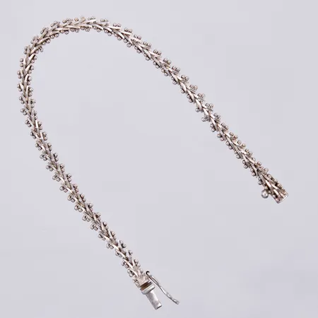 Armband längd ca 17,5cm, bredd ca 4mm, 925/1000 silver Vikt: 9,2 g