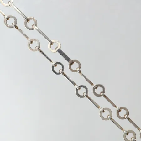 Collier, Efva Atling, Ring Chain, ca 70cm, bredd 2-10mm. 925/1000 silver  Vikt: 45,4 g