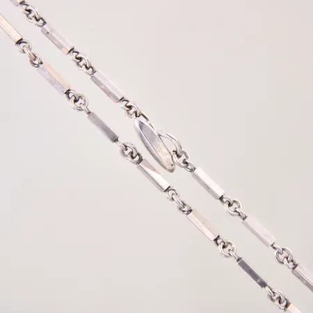 Collier, längd: 41cm, bredd: 4,8-2,5mm, silver 830/1000 Vikt: 21,5 g