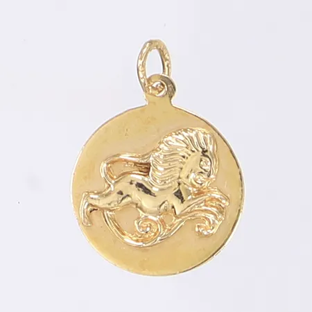Hänge, Lejon, Ø15mm, 18K Vikt: 2 g