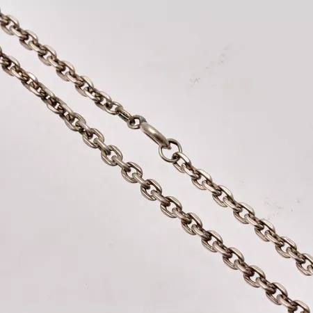 Kedja i silver, 55cm, Ankar, bredd 3,1mm, 830/1000, vikt 10,84g.