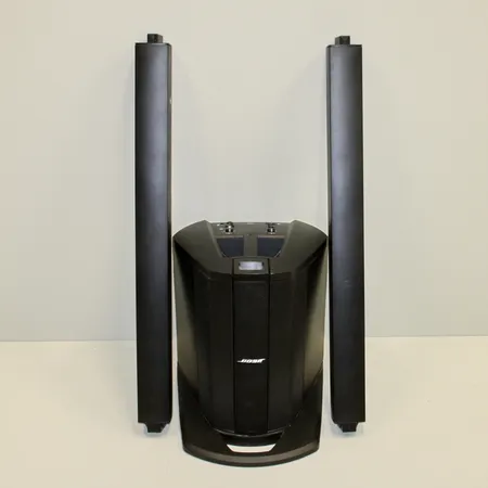 Portabel ljudanläggning Bose L1 compact, 6st 2" drivers, 1x8" subwoofer, ingång för xlr/tele, rca, instruktionsbok, väskor i tyg, Skickas med postpaket.