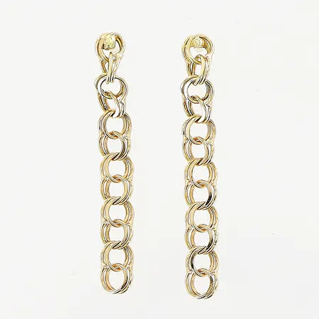 Ett par örhängen, Bismarck, 26mm, bredd 3mm, 18K. Vikt: 1,2 g