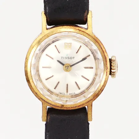 Damur Tissot, manuell, Ø23mm, 18K i boett, bruttovikt: 10,9 gram