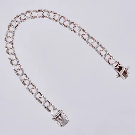 Armband bismarck, längd: ca 19cm, bredd: ca 6mm, 835/1000, silver Vikt: 9,5 g