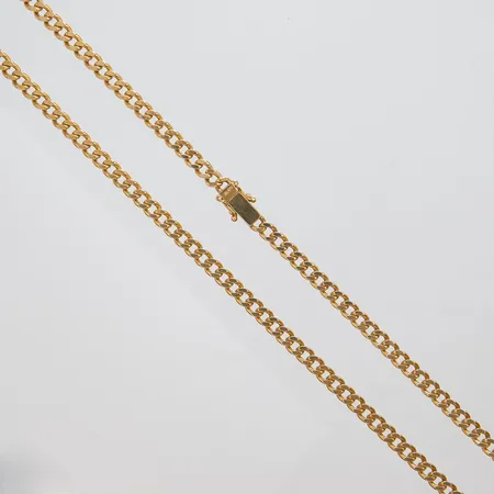 Kedja, Pansar, längd: 64,7cm, bredd: 4,8mm, Balestra, låset är något trögt, 18K Vikt: 50,3 g