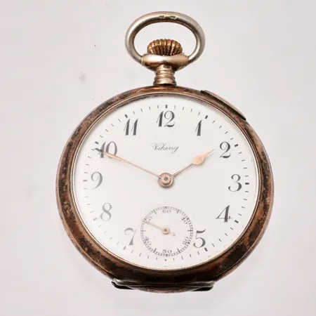 Fickur Viking Ø36mm, silver 800/1000, boett-nr 299702, bruttovikt 33,9g.