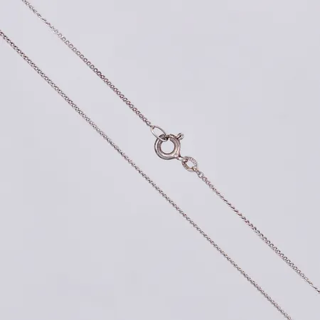 Kedja Pansar, längd: ca 49cm, bredd: ca 1mm, 835/1000 Silver  Vikt: 1,8 g