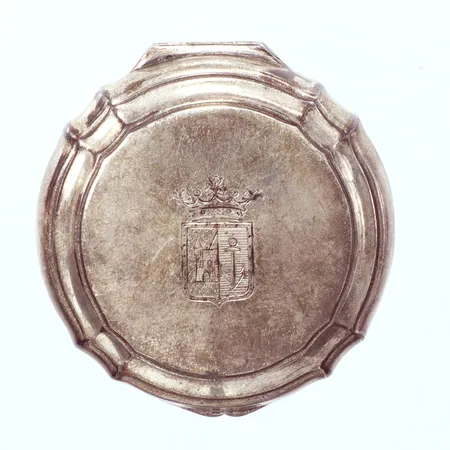 Silverdosa 835/1000, Ø50mm,  Andersen & Comp Ab David Stockholm, år 1932 Vikt: 24 g