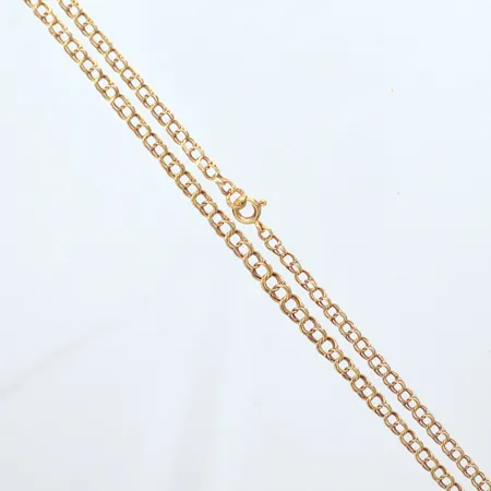 Collier, doserad Bismarck, längd 43cm, bredd 3,10-3,50mm, 18k Vikt: 5,6 g