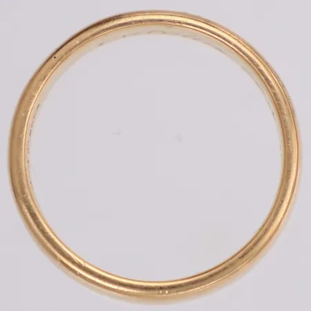 Ring, stl 19, bredd 6,1mm, gravyr, 18K  Vikt: 9,3 g