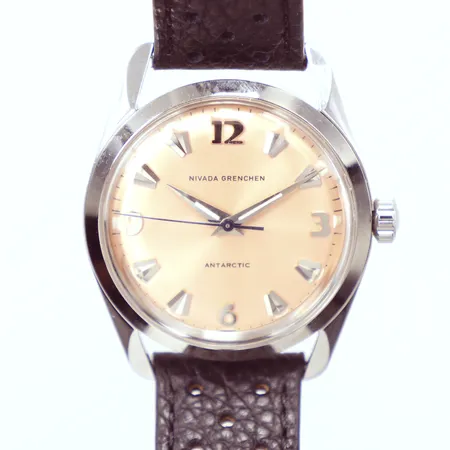 Armbandsur unisex, Nivada Grenchen Antarctic, mekanisk, Ø35mm,  Black Racing Strap 35018M40, nr. 257, certifikat från  Fredmans ur Stockholm 25.2.25, box , riktpris 12000kr, nyskick