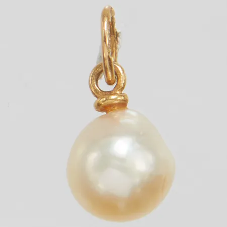 Hänge med odlad saltvattenpärla Ø7mm, 18K Vikt: 0,7 g