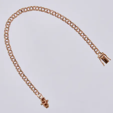 Armband bismarck, längd: ca 18,5cm, bredd: ca 4mm, stämplad TC, 18K Vikt: 5,7 g
