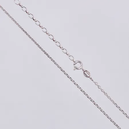 Kedja, ankarlänk, längd: ca 40 - 45cm, bredd: ca 1,5mm, 925/1000 Silver  Vikt: 3,1 g