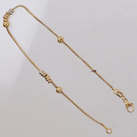 Armband, längd 20cm, bredd 1-4,1mm, 18K  Vikt: 3,1 g